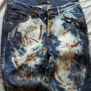 Mens Just Cavalli distressed jeans